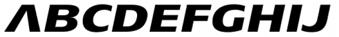 Aeonis Pro Extended Heavy Italic Font UPPERCASE