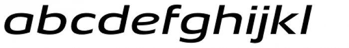 Aeonis Pro Extended Medium Italic Font LOWERCASE