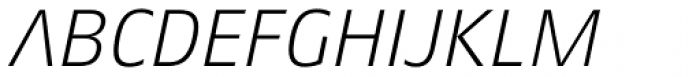 Aeonis Pro Light Italic Font UPPERCASE