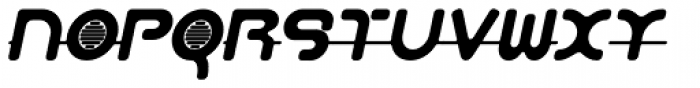 Aeos System Slope Font LOWERCASE