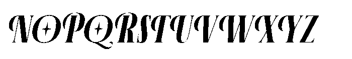 Aerdos Bold Italic Font UPPERCASE