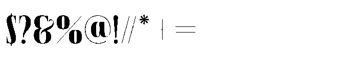 Aerdos Bold Font OTHER CHARS