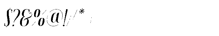Aerdos Italic Font OTHER CHARS