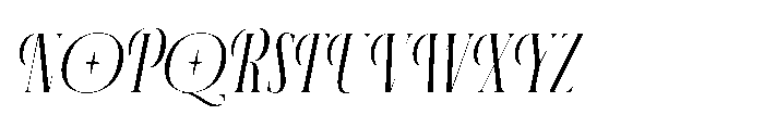 Aerdos Light Italic Font UPPERCASE