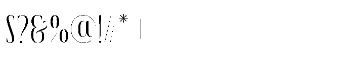 Aerdos Light Font OTHER CHARS