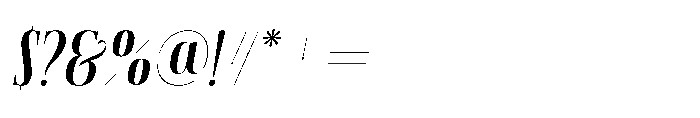 Aerdos Medium Italic Font OTHER CHARS