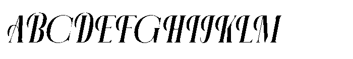 Aerdos Medium Italic Font UPPERCASE