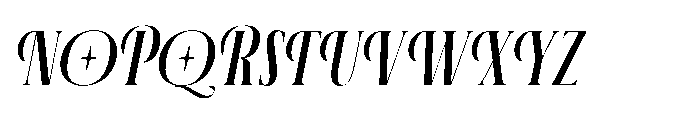 Aerdos Medium Italic Font UPPERCASE