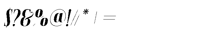 Aerdos Semi Bold Italic Font OTHER CHARS