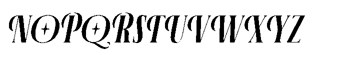 Aerdos Semi Bold Italic Font UPPERCASE