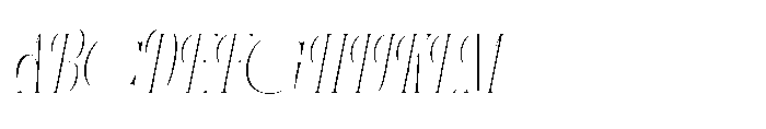 Aerdos Thin Italic Font UPPERCASE