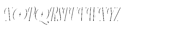 Aerdos Thin Italic Font UPPERCASE