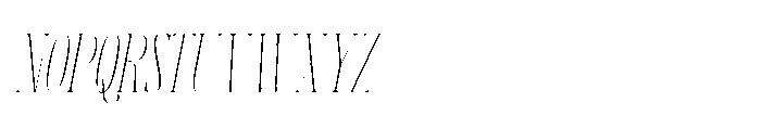 Aerdos Thin Italic Font LOWERCASE