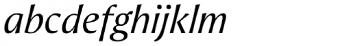 Aeris Pro Title A Italic Font LOWERCASE