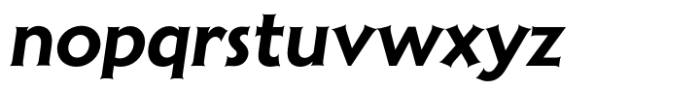 Aerodyne Bold Italic Font LOWERCASE