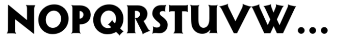 Aerodyne Extra Bold Font UPPERCASE