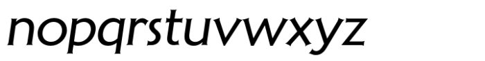 Aerodyne Regular Italic Font LOWERCASE