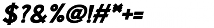 Aerohop Black Italic Font OTHER CHARS