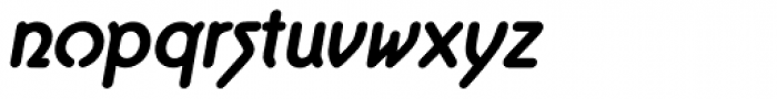 Aerolite Pro Bold Italic Font LOWERCASE