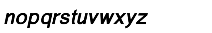 Aeronomic Sans Bold Italic Font LOWERCASE