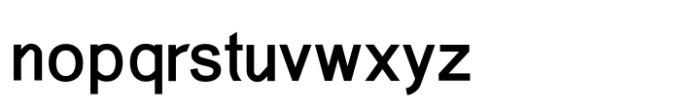Aeronomic Sans Semi Bold Font LOWERCASE