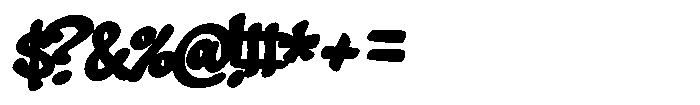 Aerosoldier Basic Bold Regular Font OTHER CHARS