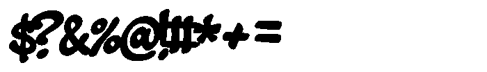 Aerosoldier Basic Regular Font OTHER CHARS