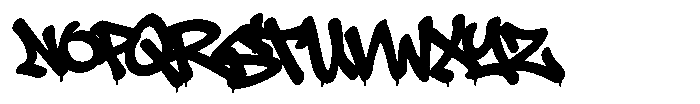 Aerosoldier Drip Regular Font UPPERCASE