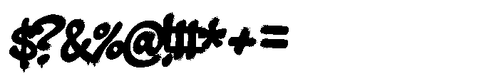 Aerosoldier Regular Font OTHER CHARS