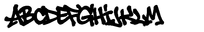 Aerosoldier Spray Regular Font UPPERCASE