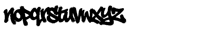 Aerosoldier Spray Regular Font LOWERCASE