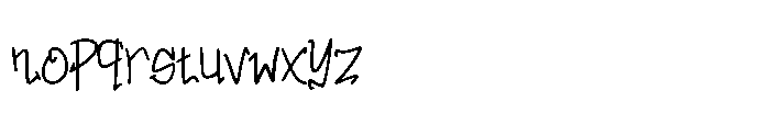 Aerosplat Font LOWERCASE