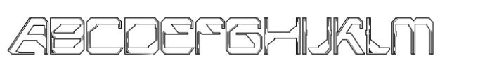 Aestero Outline Font UPPERCASE