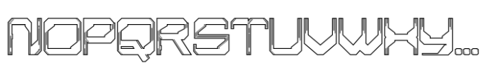 Aestero Outline Font UPPERCASE