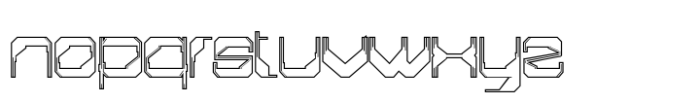 Aestero Outline Font LOWERCASE