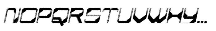 Aestero Rough Italic Font UPPERCASE