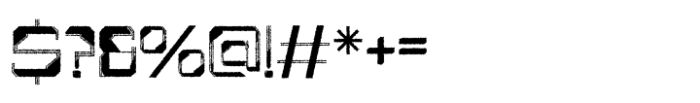 Aestero Rough Regular Font OTHER CHARS