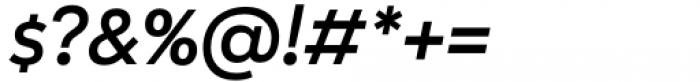 Aestetico Formal Medium Italic Font OTHER CHARS