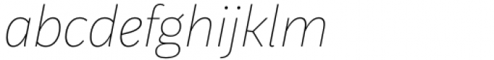 Aestetico Formal Thin Italic Font LOWERCASE