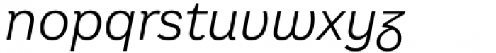 Aestetico Informal Light Italic Font LOWERCASE