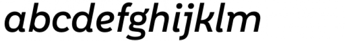 Aestetico Informal Medium Italic Font LOWERCASE