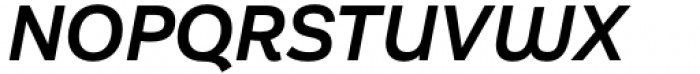 Aestetico Informal Semi Bold Italic Font UPPERCASE