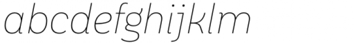 Aestetico Informal Thin Italic Font LOWERCASE