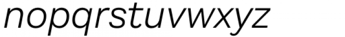 Aestetico Light Italic Font LOWERCASE