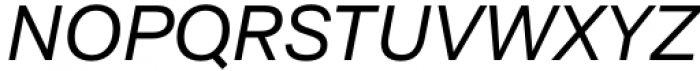 Aestetico Regular Italic Font UPPERCASE