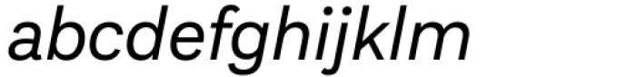 Aestetico Regular Italic Font LOWERCASE