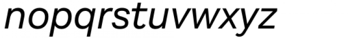 Aestetico Regular Italic Font LOWERCASE