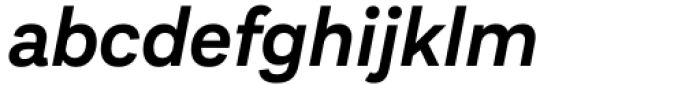 Aestetico Semi Bold Italic Font LOWERCASE