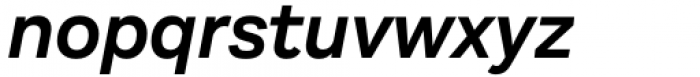 Aestetico Semi Bold Italic Font LOWERCASE