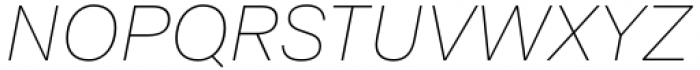 Aestetico Thin Italic Font UPPERCASE